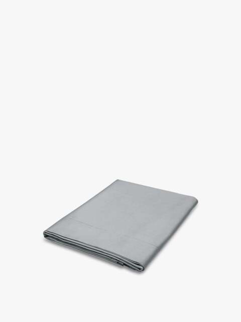 Bedeck of Belfast Fine Linens 600 Thread Count Egyptian Flat Sheet in White, Cotton, Size Single
