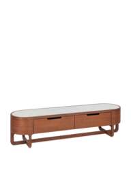 Heal's Anais Av Unit Walnut And Marble in Brown - thumbnail 4