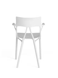 Barker and Stonehouse Ai Recycled Open Back Dining Chair in White - thumbnail 3