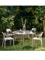 Barker and Stonehouse Ai Recycled Open Back Dining Chair in White - thumbnail 2