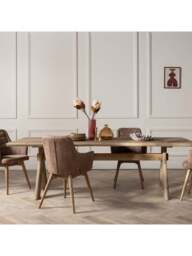 Barker and Stonehouse Perran Dining Table in Brown - thumbnail 2