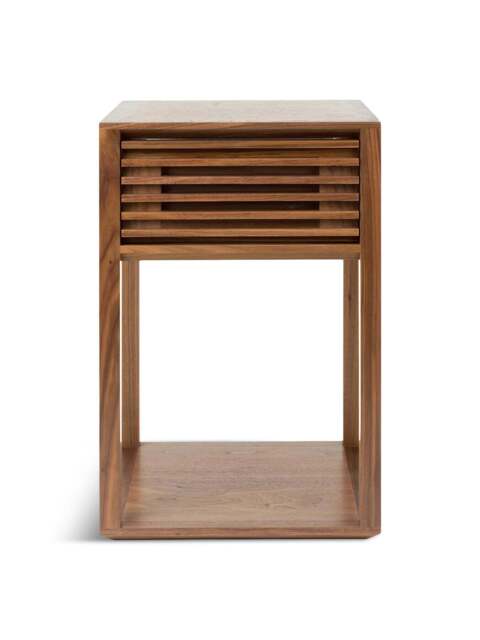 Heal's Verona Side Table Walnut in Brown, Size 40x40x60 - image 1