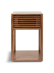 Heal's Verona Side Table Walnut in Brown, Size 40x40x60 - thumbnail 4