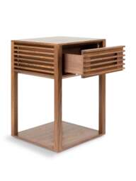 Heal's Verona Side Table Walnut in Brown, Size 40x40x60 - thumbnail 5