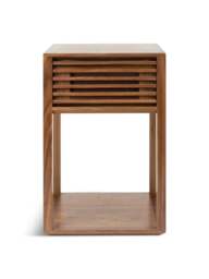 Heal's Verona Side Table Walnut in Brown, Size 40x40x60