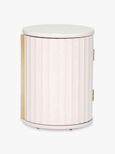 Barker and Stonehouse Lucia Left Hand Bedside Table in White Mahogany - image 1