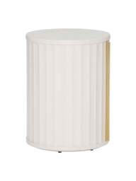 Barker and Stonehouse Lucia Left Hand Bedside Table in White Mahogany - thumbnail 2