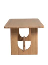 Barker and Stonehouse Olav Neutral Wood Dining Table, Seats 6-8 in Brown, Size 240Cm - thumbnail 4