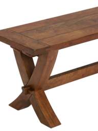 Barker and Stonehouse New Frontier X Leg Bench in Mango Wood - thumbnail 3