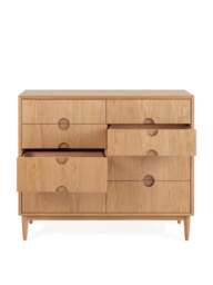 Heal's Amira 8 Drawer Wide Chest in Natural Oak, Size 101x120x45 - thumbnail 2