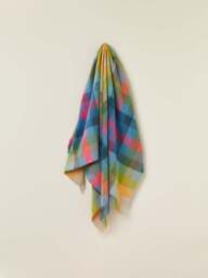 Bronte Harlequin Blanket in Tutti Fruti, Wool - thumbnail 3