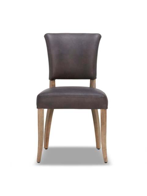 Barker and Stonehouse Mimi Dining Chair With Stud Detail in Brown, Leather - image 1