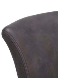 Barker and Stonehouse Mimi Dining Chair With Stud Detail in Brown, Leather - thumbnail 4