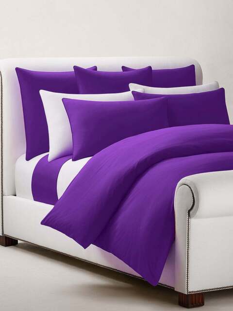 Ralph Lauren Home Polo Player Duvet Cover Collection Purple Chalet in Purple - Chalet, Cotton/Linen, Size Single - image 1