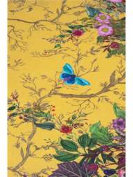 Timorous Beasties Bloomsbury Garden Duvet Cover Set Yellow in Cadmium, Cotton, Size King - thumbnail 5