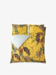 Timorous Beasties Bloomsbury Garden Duvet Cover Set Yellow in Cadmium, Cotton, Size King - thumbnail 2