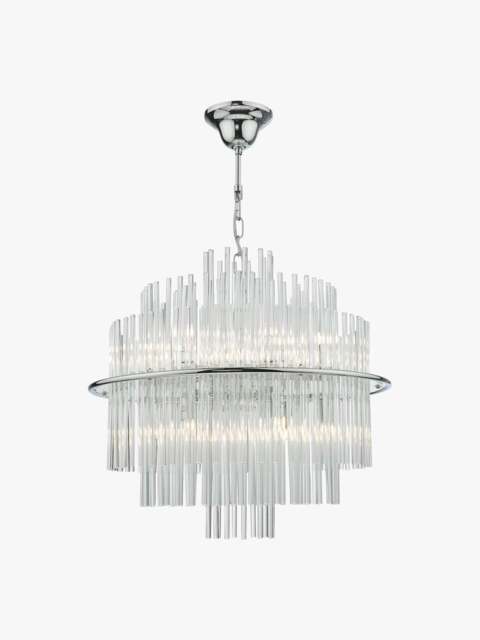 Dar Lighting Lukas 13 Light Pendant in Polished Chrome - image 1