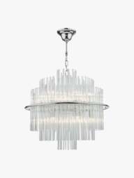 Dar Lighting Lukas 13 Light Pendant in Polished Chrome - thumbnail 1