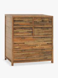 Barker and Stonehouse Charlie Reclaimed Wood 6 Drawer Chest Of Drawers in Reclaimed Oakland Finish