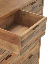 Barker and Stonehouse Charlie Reclaimed Wood 6 Drawer Chest Of Drawers in Reclaimed Oakland Finish - thumbnail 5
