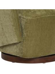 Barker and Stonehouse Pellaro Velvet Swivel Armchair, in Green - thumbnail 5