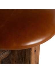 Barker and Stonehouse Wyre Dining Bench in Brown, Leather - thumbnail 3