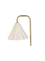 Heal's Monroe Porcelain Floor Lamp /brushed Gold in White - thumbnail 4