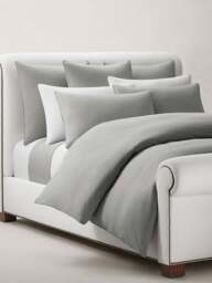 Ralph Lauren Home Polo Player Duvet Cover Collection Grey in Grey - Andover, Cotton/Linen, Size Single - thumbnail 5