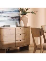 Barker and Stonehouse Lathan Reclaimed Wood 2 Cupboards And 3 Doors Buffet Cabinet in Brown - thumbnail 2