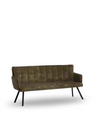 Barker and Stonehouse Oxnard Dining Bench in Green - thumbnail 1