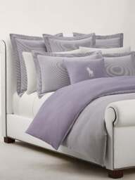 Ralph Lauren Home Oxford Fitted Sheet Collection in Purple - Chalet, Size Super King - thumbnail 2