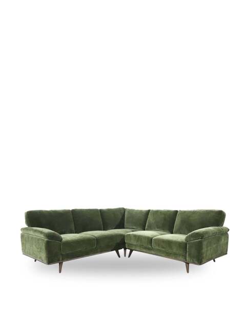 Barker and Stonehouse Bowes Fabric Corner Group Sofa in Green - image 1