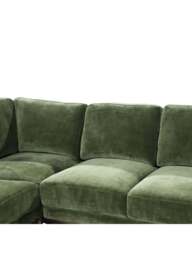 Barker and Stonehouse Bowes Fabric Corner Group Sofa in Green - thumbnail 2