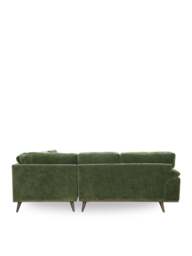 Barker and Stonehouse Bowes Fabric Corner Group Sofa in Green - thumbnail 3