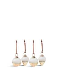 Nkuku Ngolo Smoked Glass Baubles Pack Of 4 - thumbnail 1