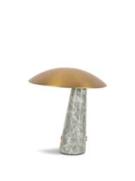 Heal's Abri Led Portable Table Lamp /grey Marble in Brass - thumbnail 1