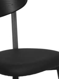 Barker and Stonehouse Jessa Dining Chair, in Black, Polyester - thumbnail 4