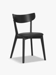 Barker and Stonehouse Jessa Dining Chair, in Black, Polyester - thumbnail 1
