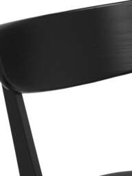 Barker and Stonehouse Jessa Dining Chair, in Black, Polyester - thumbnail 3