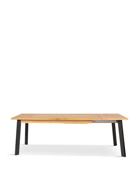 Heal's Nova Extending Dining Table White Oiled Oak in Brown, Size 200x100x76