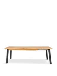 Heal's Nova Extending Dining Table White Oiled Oak in Brown, Size 200x100x76