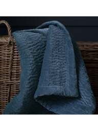 Voyage Haze Velvet Throw in Bluebell, Size 140x220cm - thumbnail 4