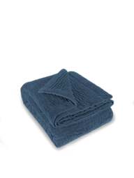 Voyage Haze Velvet Throw in Bluebell, Size 140x220cm - thumbnail 1