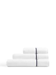 Fenwick at Home Claygate Towel Navy in White/Navy, Cotton, Size Bath - thumbnail 3
