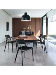 Barker and Stonehouse Ai Recycled Dining Chair in Black - thumbnail 2
