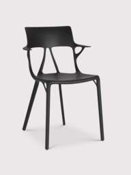 Barker and Stonehouse Ai Recycled Dining Chair in Black - thumbnail 4