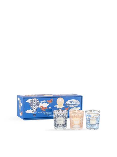 Baobab Manhattan–Paris–Mykonos Travel Candle Trio