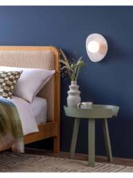 Heal's Element Alabaster Wall Light Ip44 in White, Size 24x20x14 - thumbnail 3