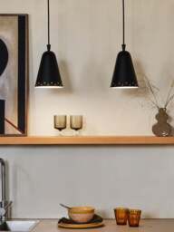 Heal's Helsinki Pendant Light in Black, Wood/Metal - thumbnail 2