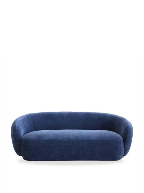 Barker and Stonehouse Arles Fabric 2 Seater Sofa in Blue - image 1
